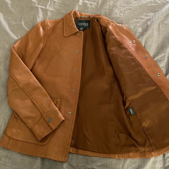 Ralph Lauren Leather Jacket (Size Small) - Picture 2 of 3